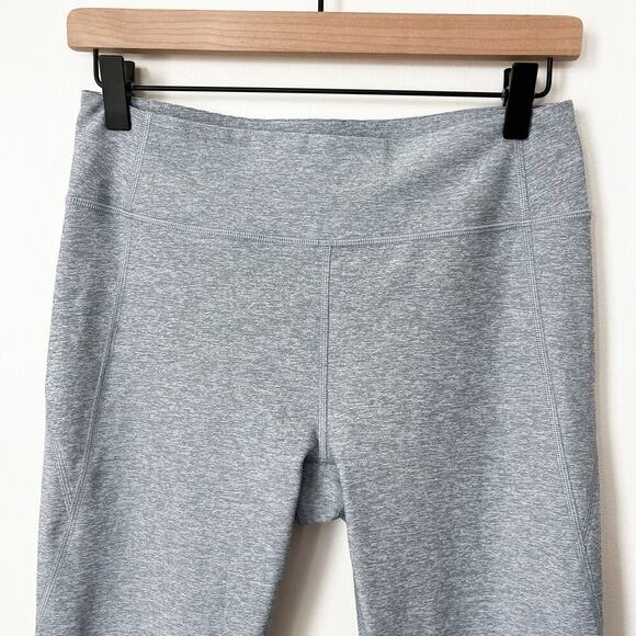 Outdoor Voices Medium Heathered Gray Blue Leggings Athleisure Running Coolmax - Picture 2 of 12